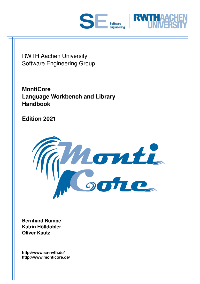 MontiCore HandBook
